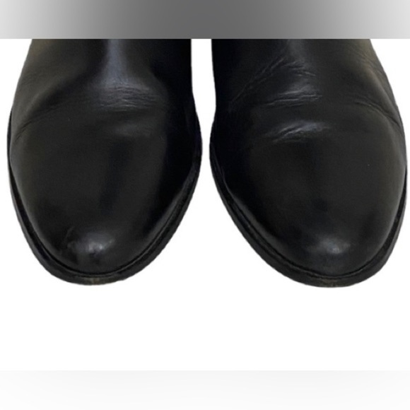 Country Road Black Leather Chelsea Ankle Boots - Picture 10 of 12